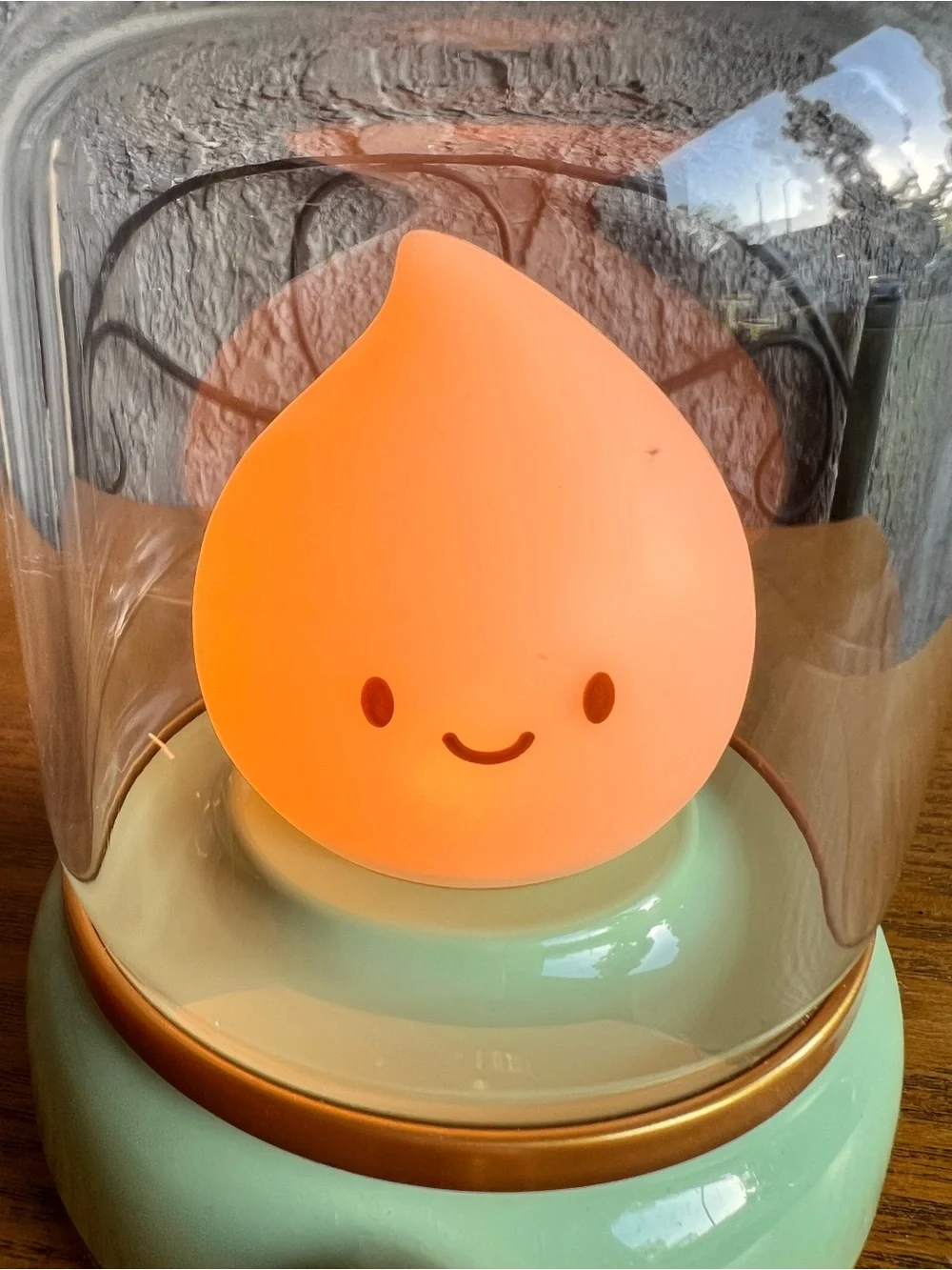 Smiley Night Light, Rechargeable Bedside Lamp